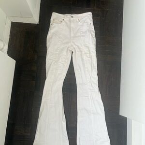 White Flared Pants